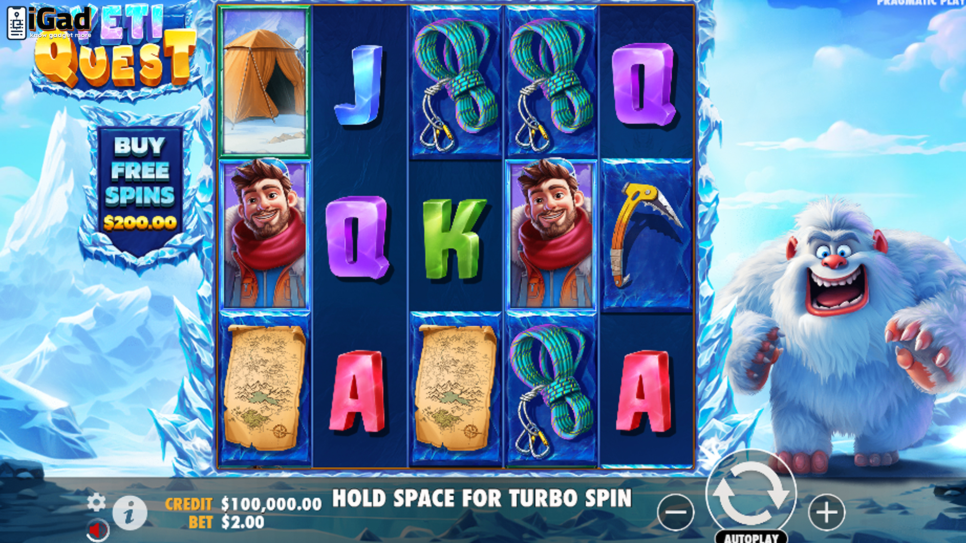 Game Slot Online Yeti Quest Tempat Uang Turun dari Es