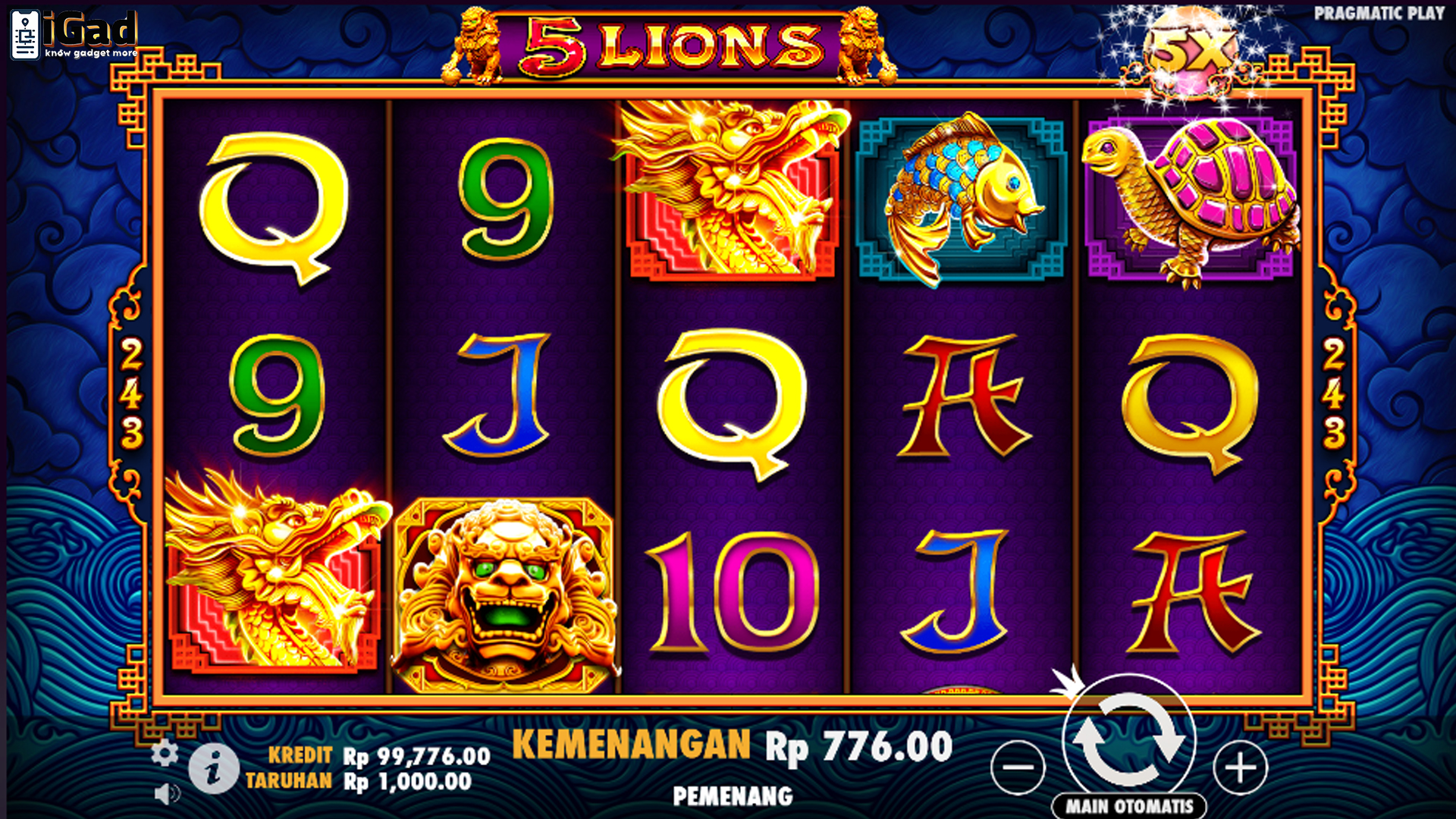 Link Gacor Terbaru 5 Lions Disertai Statistik Pola Spin Akurat